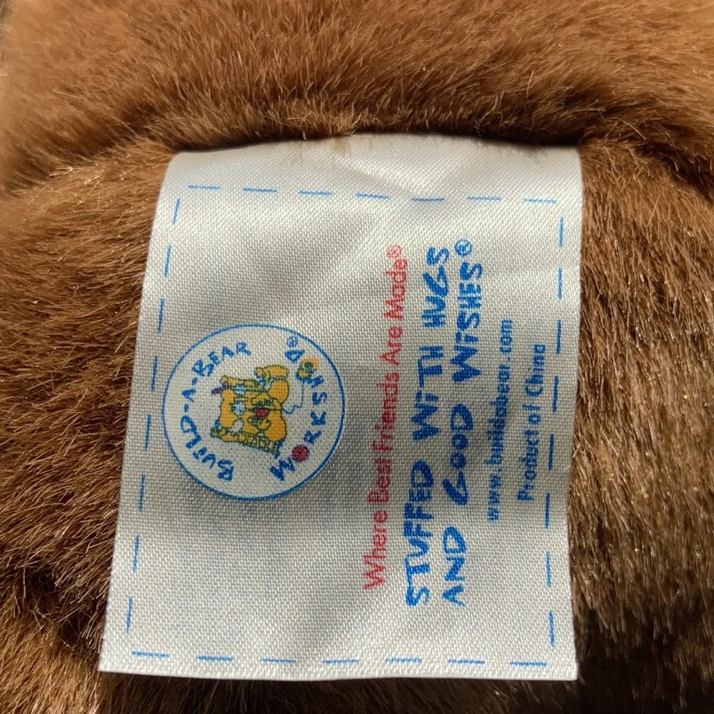 Build a bear I love you bear with heart and bow